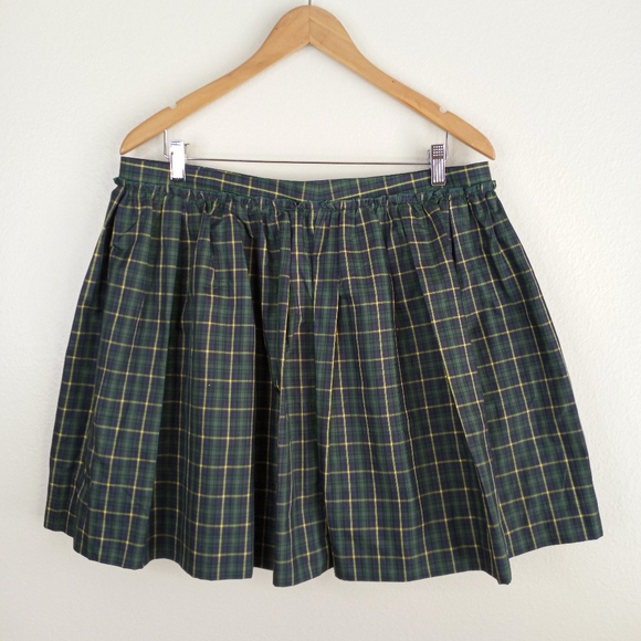 Tommy Hilfiger Plaid Pleated Mini Skirt Size 12 - Picture 4 of 5